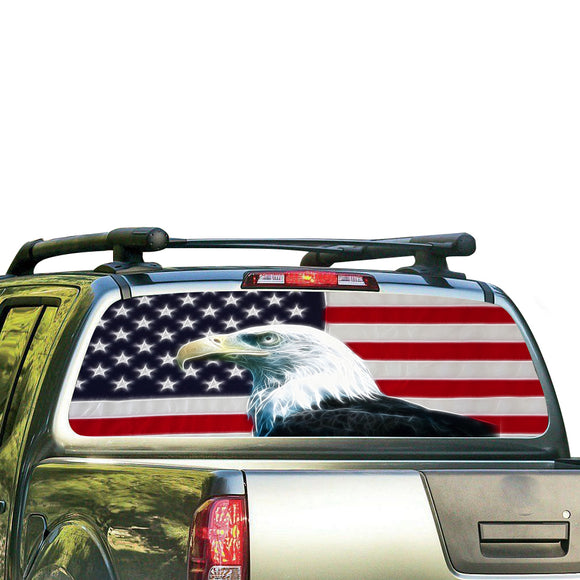 USA Eagle Perforated for Nissan Frontier decal 2004 - Present