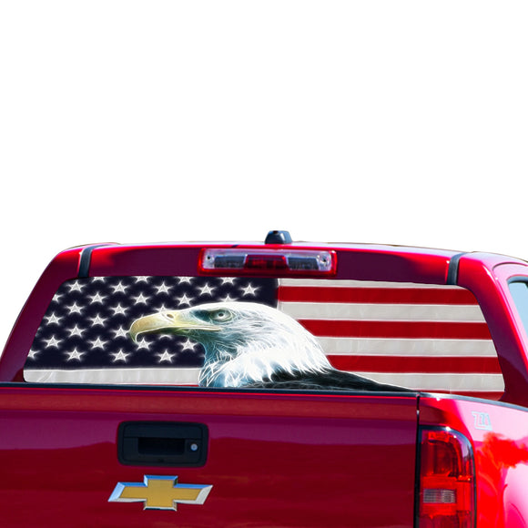 USA Eagle 2 Perforated for Chevrolet Colorado decal 2015 - Present