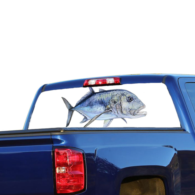 Fishing Perforated for Chevrolet Silverado decal 2015 - Present
