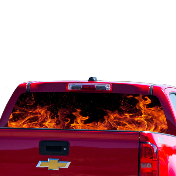 Flames Perforated for Chevrolet Colorado decal 2015 - Present