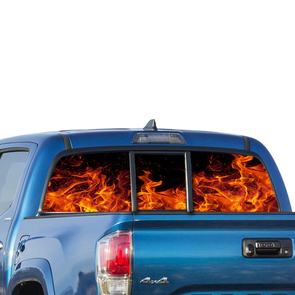 Flame Perforated for Toyota Tacoma decal 2009 - Present
