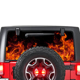 Flames Perforated for Jeep Wrangler JL, JK decal 2007 - Present