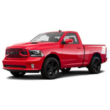 Hockey Hood Stripes Decals Graphics Vinyl For Dodge Ram Regular Cab 1500 White / 2019-Present Hood