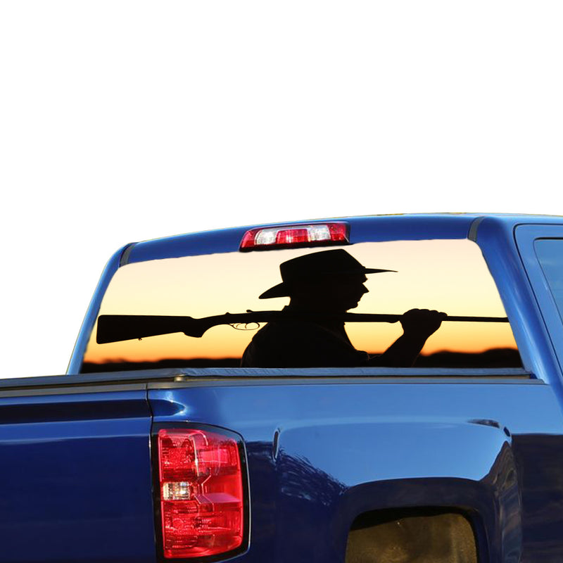 Hunting 1 Perforated for Chevrolet Silverado decal 2015 - Present