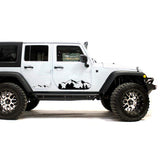 Decal mountain Compatible with Jeep Wrangler 2019-Present