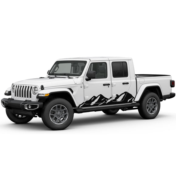 Vinyl Sticker Mountains side Decal for Jeep Gladiator 2019-Present