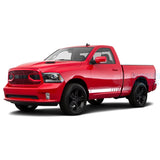 Lower Side Stripes Decals Graphics Vinyl For Dodge Ram Regular Cab 1500 White / 2019-Present Side