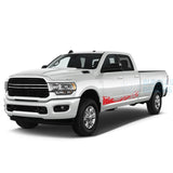 Lower Splash Decals Graphics Vinyl For Dodge Ram Crew Cab 3500 Bed 8 Red / 2019-Present Side Door