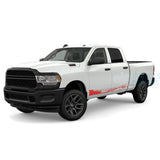 Lower Splash Stripes Door Decals Graphics Vinyl For Dodge Ram Crew Cab 2500 Red / 2019-Present Side