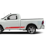 Mountain Stripes Decals Graphics Vinyl For Dodge Ram Regular Cab 1500 Red / 2019-Present Side Door