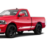 Mountain Stripes Decals Graphics Vinyl For Dodge Ram Regular Cab 1500 White / 2019-Present Side Door