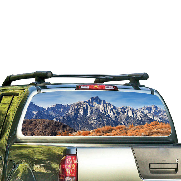 Mountains Perforated for Nissan Frontier decal 2004 - Present