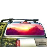 Mountains 1 Perforated for Nissan Frontier decal 2004 - Present