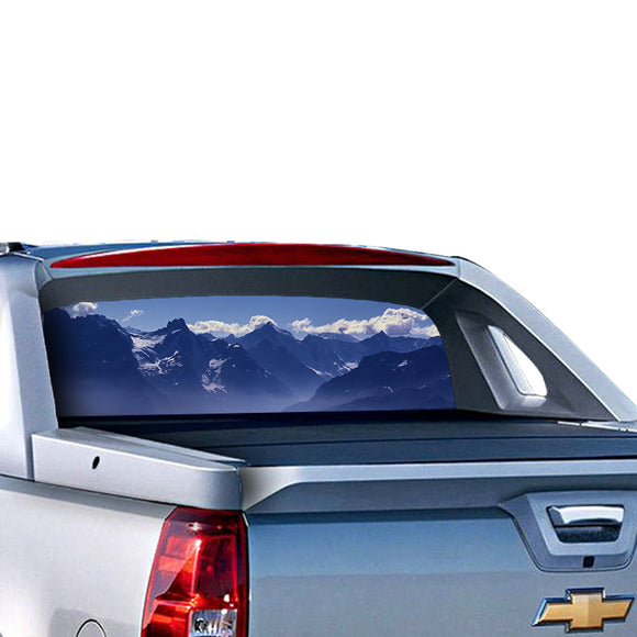Mountain 1 Perforated for Chevrolet Avalanche decal 2015 - Present