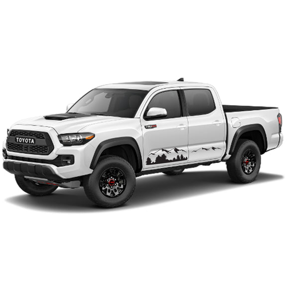 Mountains Sticker Vinyl Side Stripes Compatible with Toyota Tacoma 2004-Present