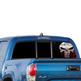 Punisher Skull Perforated for Toyota Tacoma decal 2009 - Present