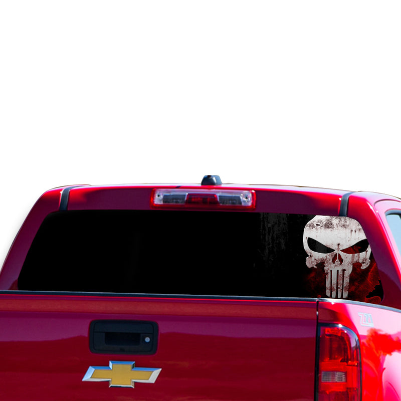 Skull Perforated for Chevrolet Colorado decal 2015 - Present