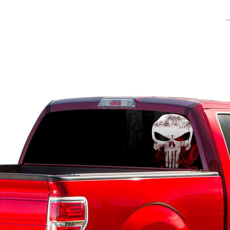 Punisher Perforated for Ford F150 Decal 2015 - Present