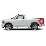 Side Bed Canada Decals Graphics Vinyl For Dodge Ram Regular Cab 1500 Red / 2019-Present Bed Stickers