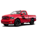 Side Big Hockey Stripes Decals Graphics Vinyl For Dodge Ram Regular Cab 1500 Black / 2019-Present