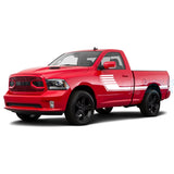 Side Big Hockey Stripes Decals Graphics Vinyl For Dodge Ram Regular Cab 1500 White / 2019-Present