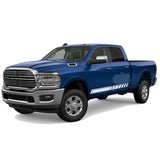 Side Door Stripes Decals Graphics Vinyl For Dodge Ram Crew Cab 2500 White / 2019-Present Side Door