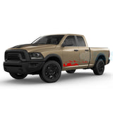 Side Mountains Decals Graphics Vinyl For Dodge Ram Quad Cab 1500 Red / 2019-Present Side Door