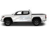 Side Splash Decal Graphics Design Vinyl Compatible With Toyota Tacoma 2004-Present White Decals /