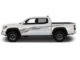 Side Splash Sticker Graphics Design Vinyl Compatible With Toyota Tacoma 2004-Present Gray Decals /