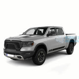 Side Stripes Door Graphics Vinyl For Dodge Ram Crew Cab 1500 Black / 2019-Present Side Door Sticker