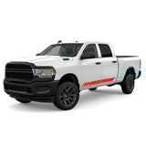 Side Stripes Stickers Decals Graphics Vinyl For Dodge Ram Crew Cab 2500 Red / 2019-Present Side Door