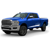 Spear Side Stripes Decals Graphics Vinyl For Dodge Ram Crew Cab 3500 Bed 64 White / 2019-Present