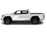 Splash Decal Side Design Graphics Vinyl Compatible With Toyota Tacoma 2004-Present White Decals /