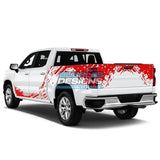 Splash Tailgate-Bed Side, Decal for Chevrolet Silverado 2015 - Present