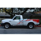 Sticker Design For Ford Ranger Regular Cab 1998 - 2012 Red