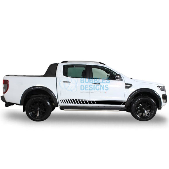 Sticker For Ford Ranger Double Cab 2011 - Present Black