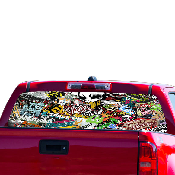 Sticker Bomb Perforated for Chevrolet Colorado decal 2015 - Present