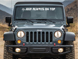 Windshield Banner Strip Decal Compatible with Jeep Wrangler Banner sunproof Front Window Sun Visor Sticker 2007-2017