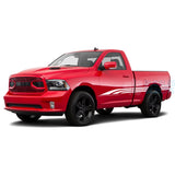 Three Line Stripes Decals Graphics Vinyl For Dodge Ram Regular Cab 1500 White / 2019-Present Side