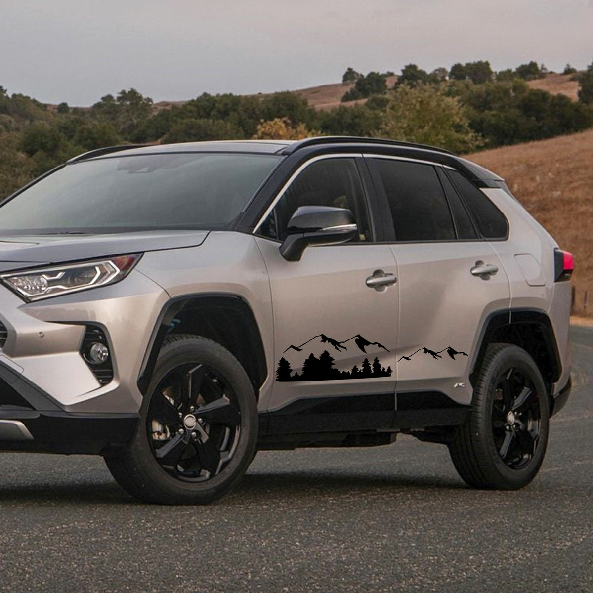 Mountain Decal for Toyota RAV4 Sticker Vinyl 2018-Present