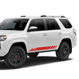Decal Sticker Vinyl Side Mountain Stripe Kit Compatible with Toyota 4Runner 2009-Present