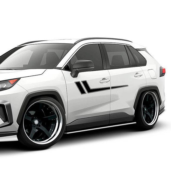 American Flag Rear Window Decal For 2019-2024 Toyota Rav4 – Black Matte Vinyl – Digo Auto Styling