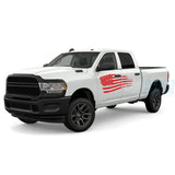 Usa Flack Stickers Door Decals Graphics Vinyl For Dodge Ram Crew Cab 2500 Red / 2019-Present Side