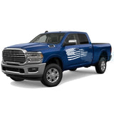 Usa Flack Stickers Door Decals Graphics Vinyl For Dodge Ram Crew Cab 2500 White / 2019-Present Side