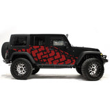 jl jk wrangler decals stamp tire side sticker 2018 - Present