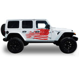 Decal Vinyl USA Sticker Compatible with Jeep JL Wrangler 2019-Present